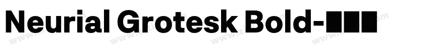 Neurial Grotesk Bold字体转换